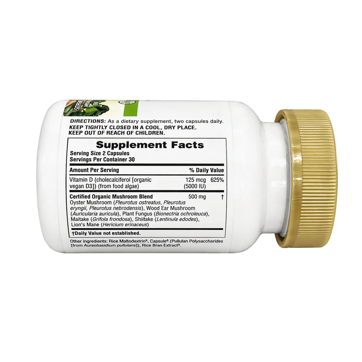 Natures Plus Source of Life Organic Vitamin D3 5,000IU 60 Capsules