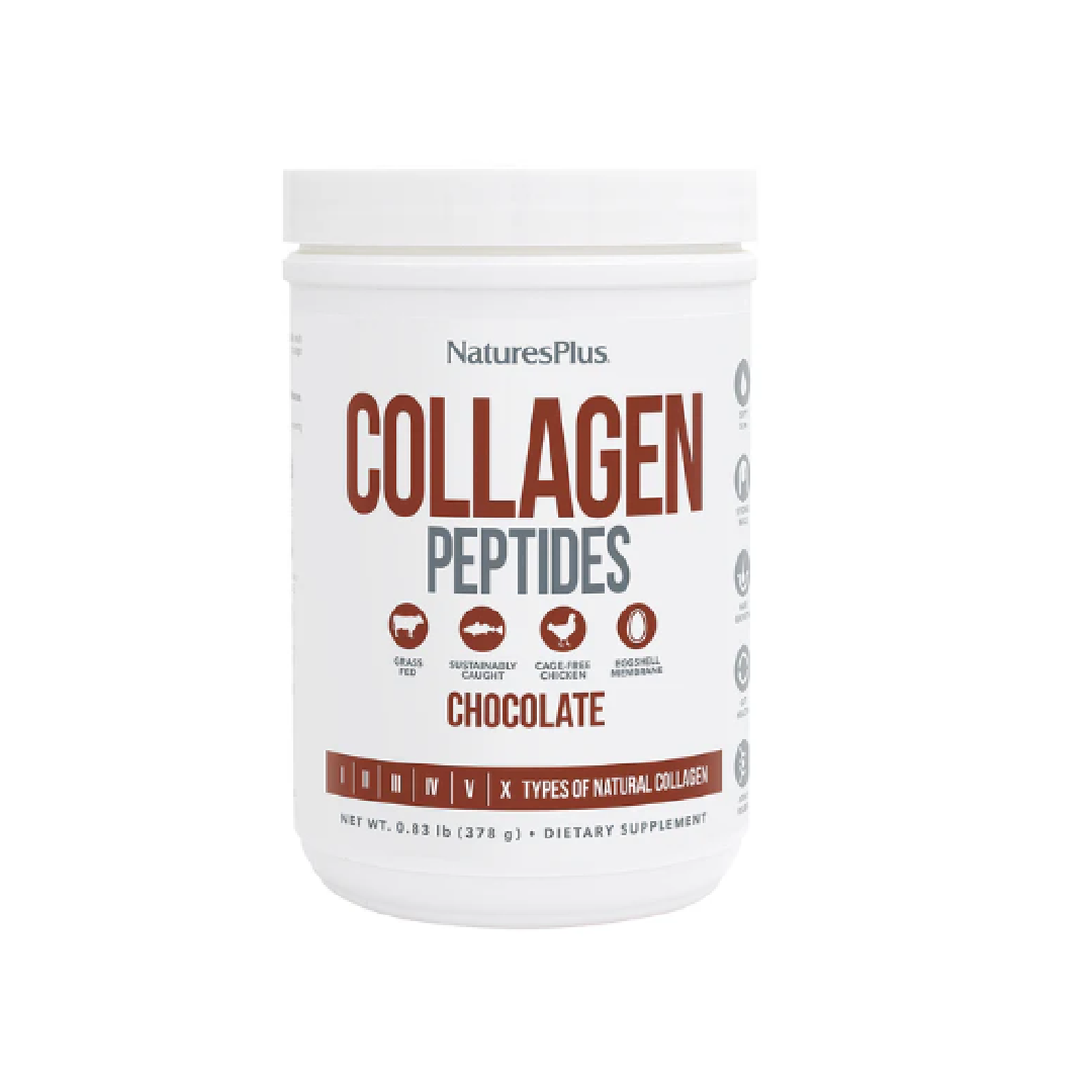 Natures Plus Collagen Peptides Chocolate Powder 378g – Healthy Options