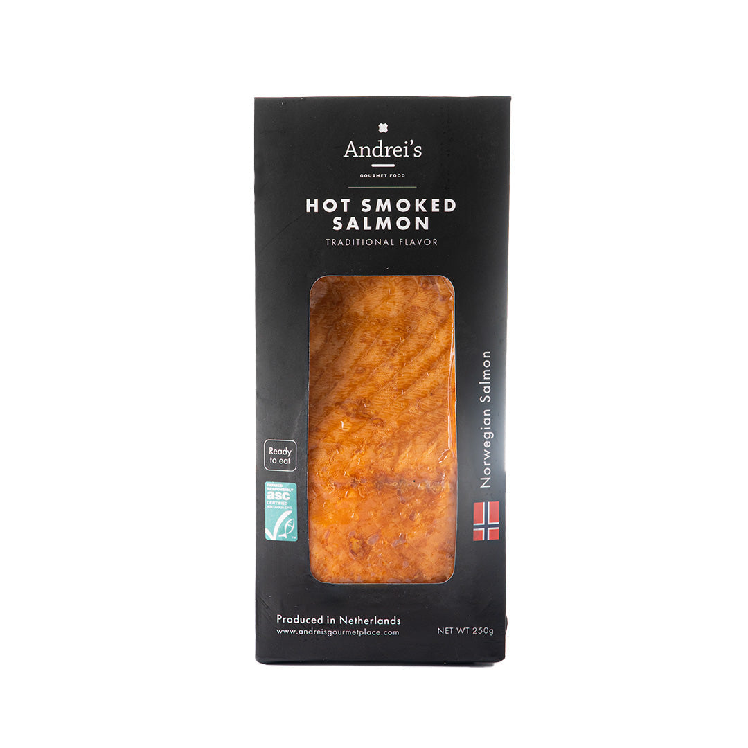 Frozen Andreis Hot Smoked Salmon 230g