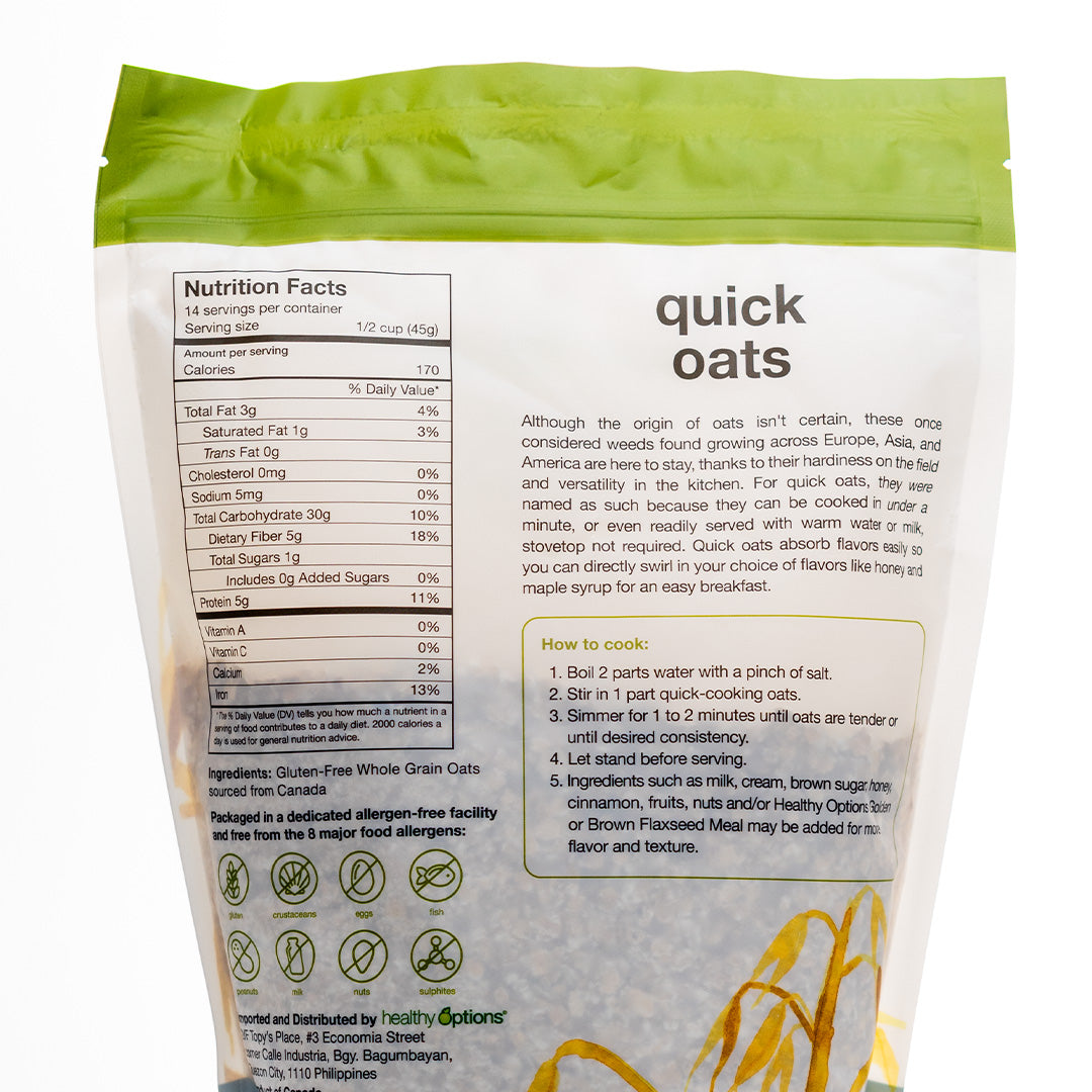 Healthy Options Quick Oats 652g