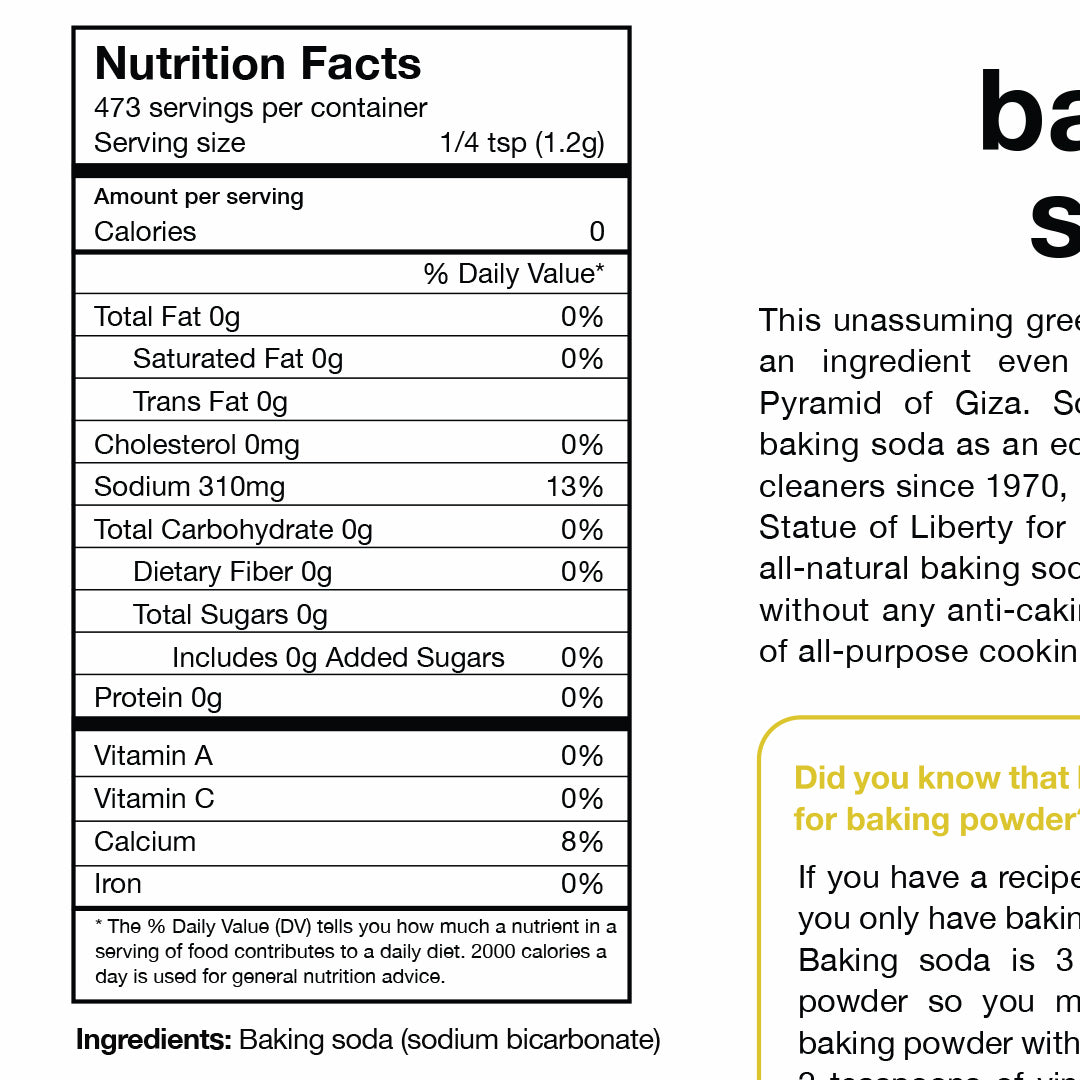Healthy Options Gluten-Free Baking Soda 567g