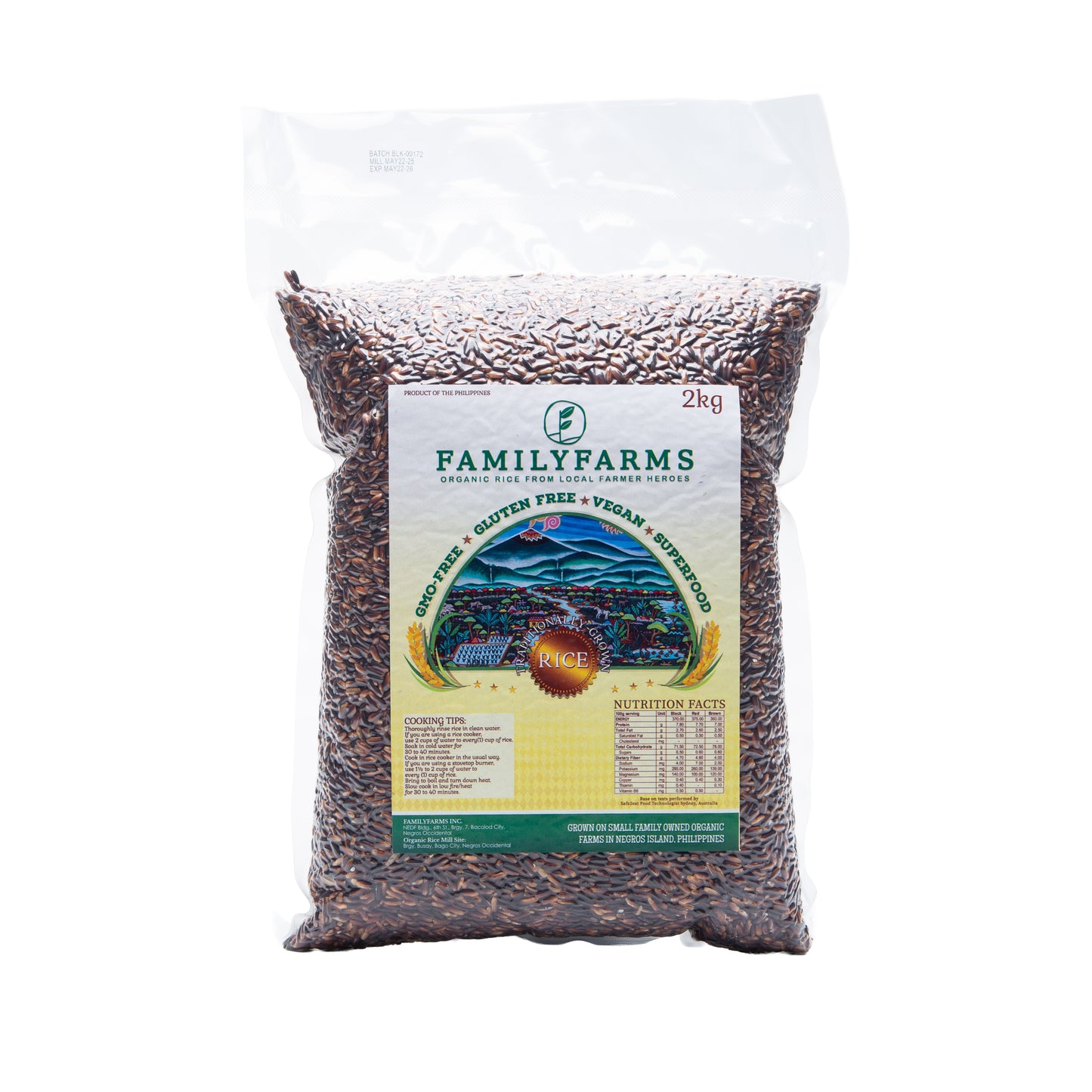 Family Farms Organic Black Rice 2kg