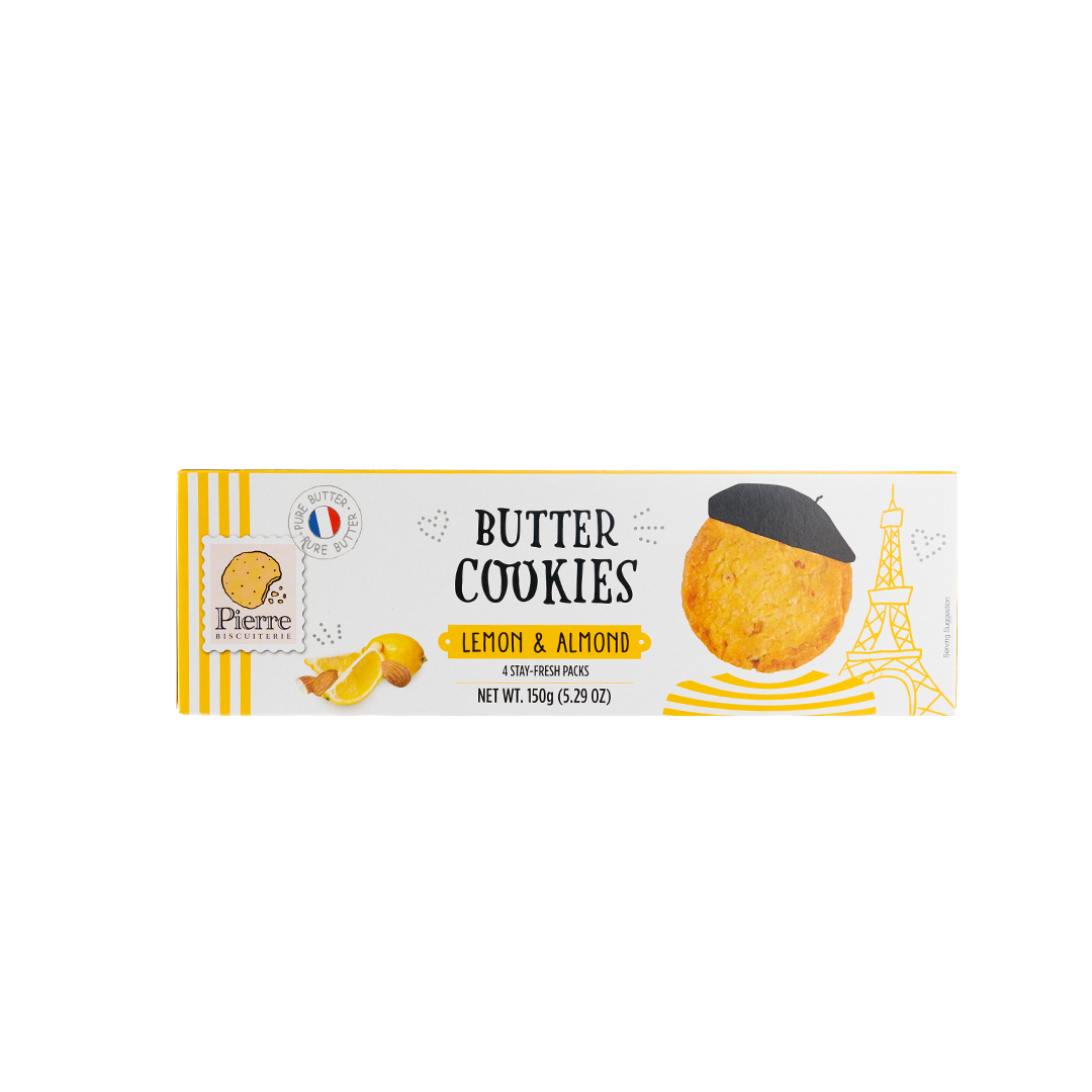 Pierre Biscuiterie Lemon & Almond Butter Cookies 150g