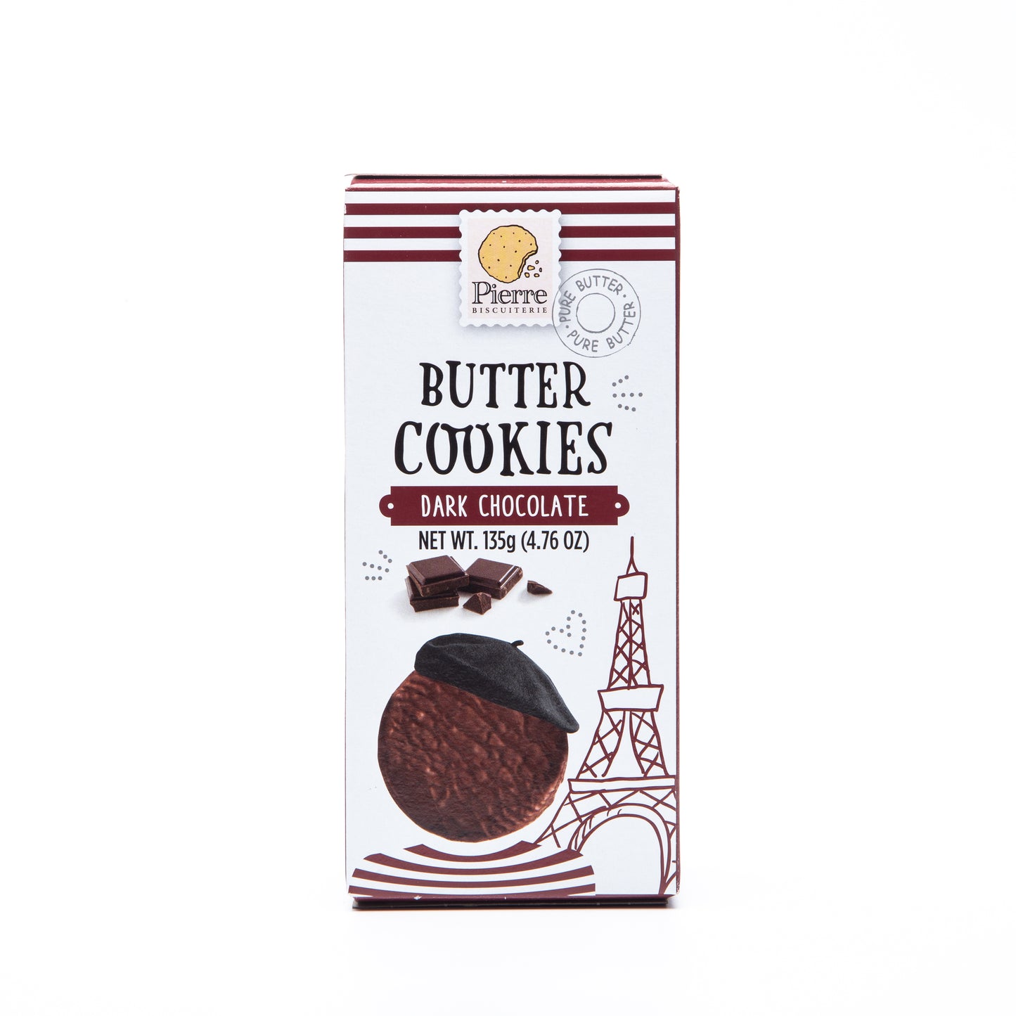 Pierre Biscuiterie Dark Chocolate Butter Cookies 135g