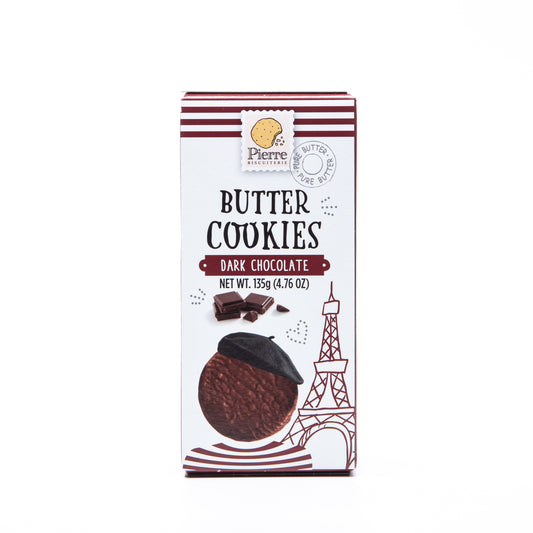 Pierre Biscuiterie Dark Chocolate Butter Cookies 135g