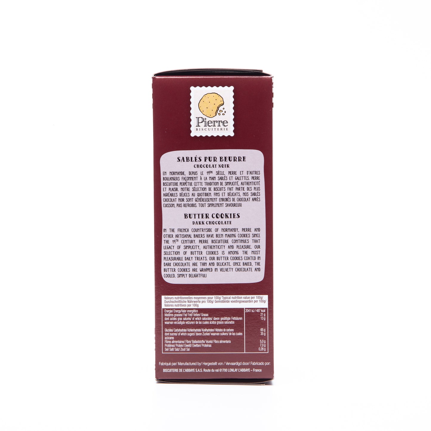 Pierre Biscuiterie Dark Chocolate Butter Cookies 135g