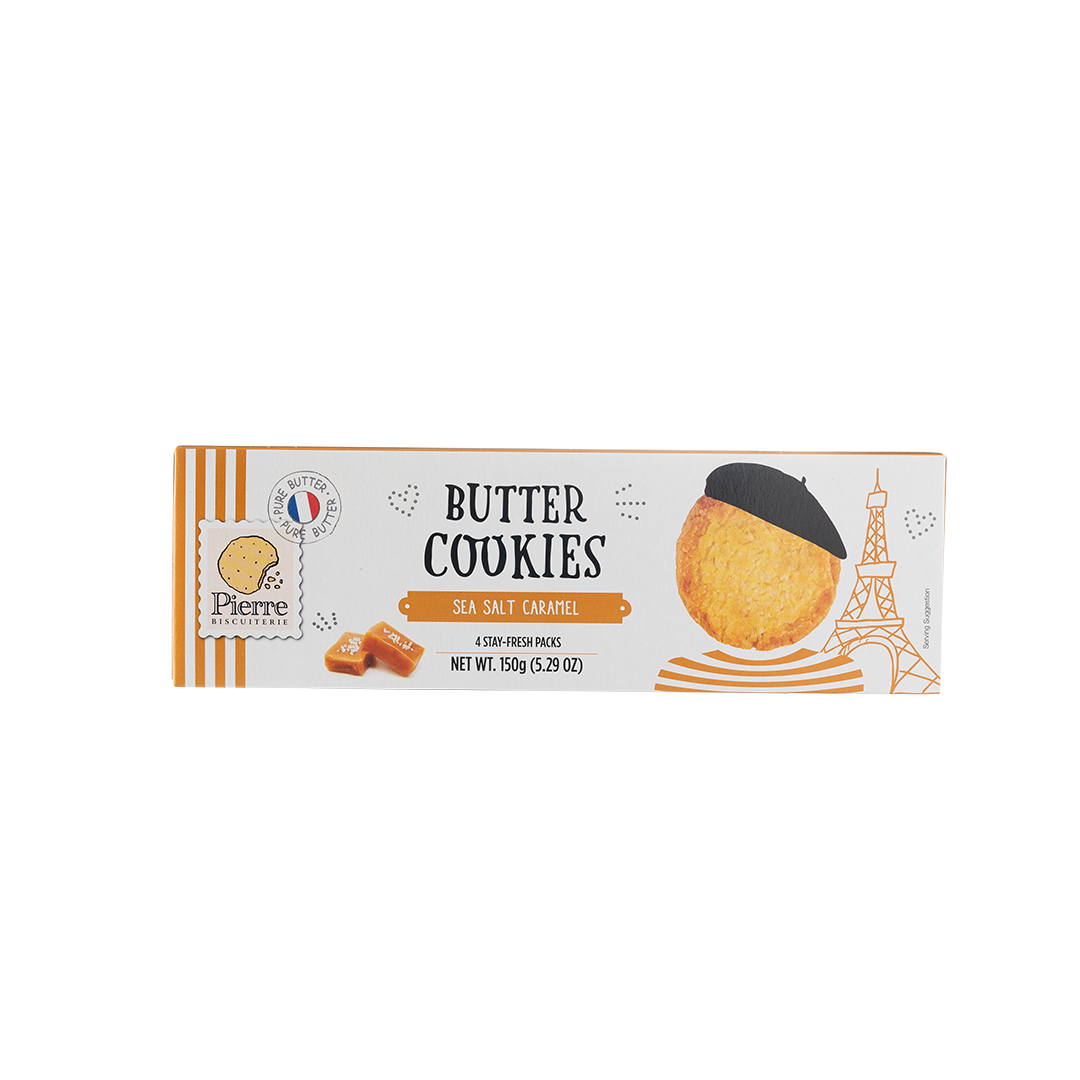 Pierre Biscuiterie Sea Salt Caramel Butter Cookies 150g