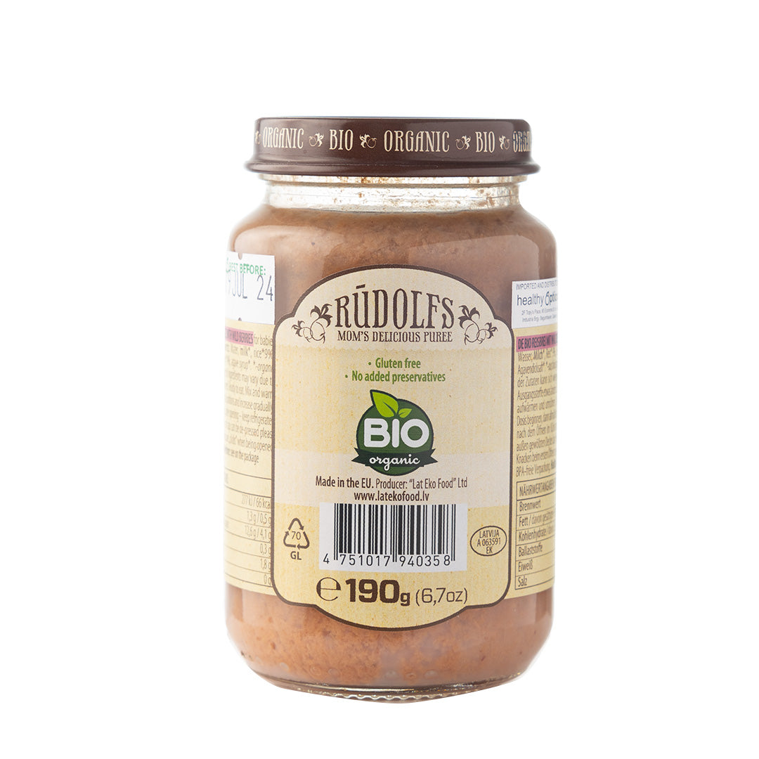 Rudolfs Rice Porridge with Wild Berries 4+ Months Stage 1 190g