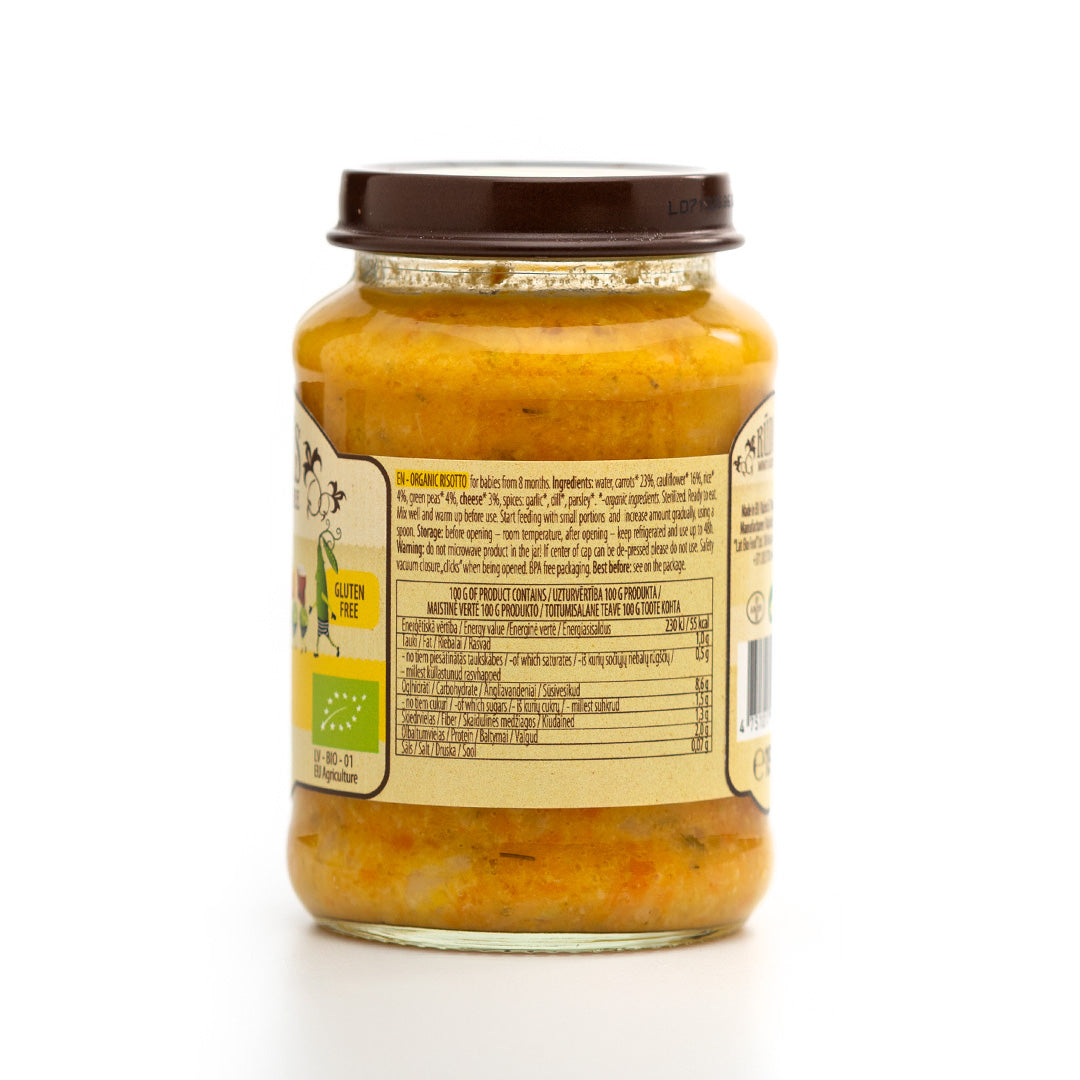Rudolfs Risotto Puree 8+ Months Stage 3 190g