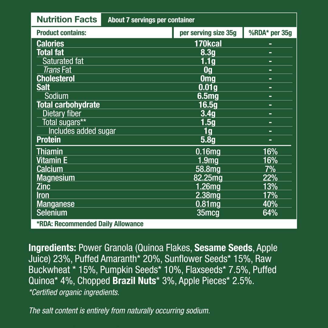 Healthy Options Organic Morning Crunch Muesli 250g
