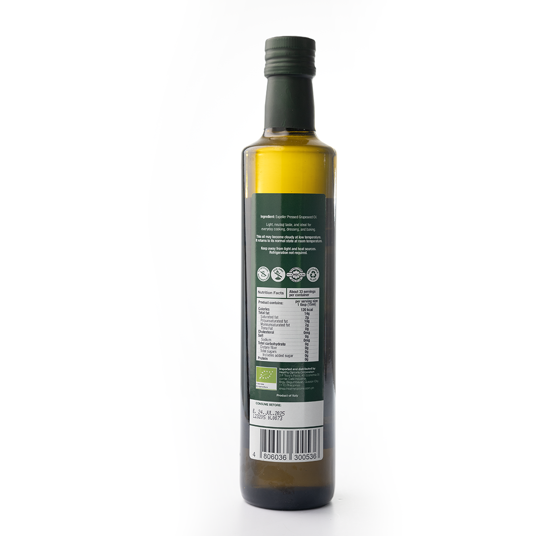 Healthy Options Grapeseed Oil 500ml