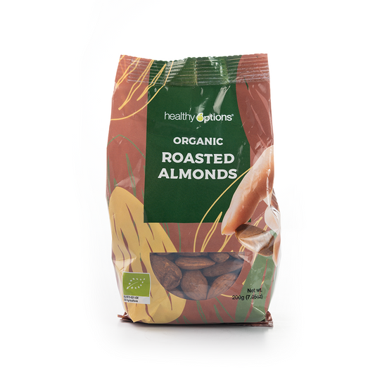 Healthy Options Organic Roasted Almonds 200g