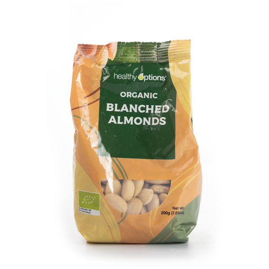 Healthy Options Organic Blanched Almonds 200g