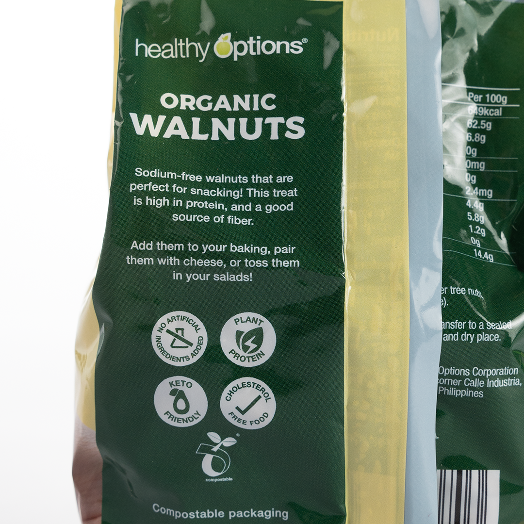 Healthy Options Organic Walnuts 200g