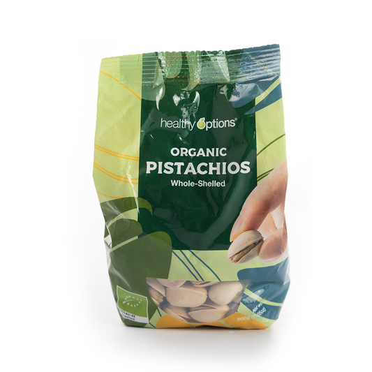 Healthy Options Organic Whole-Shelled Pistachios 200g