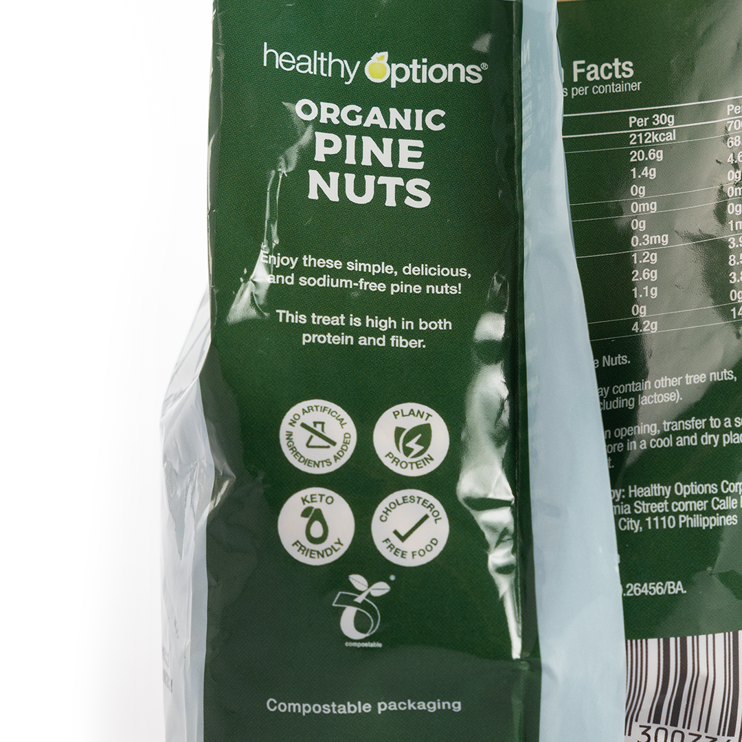 Healthy Options Organic Pine Nuts 200g