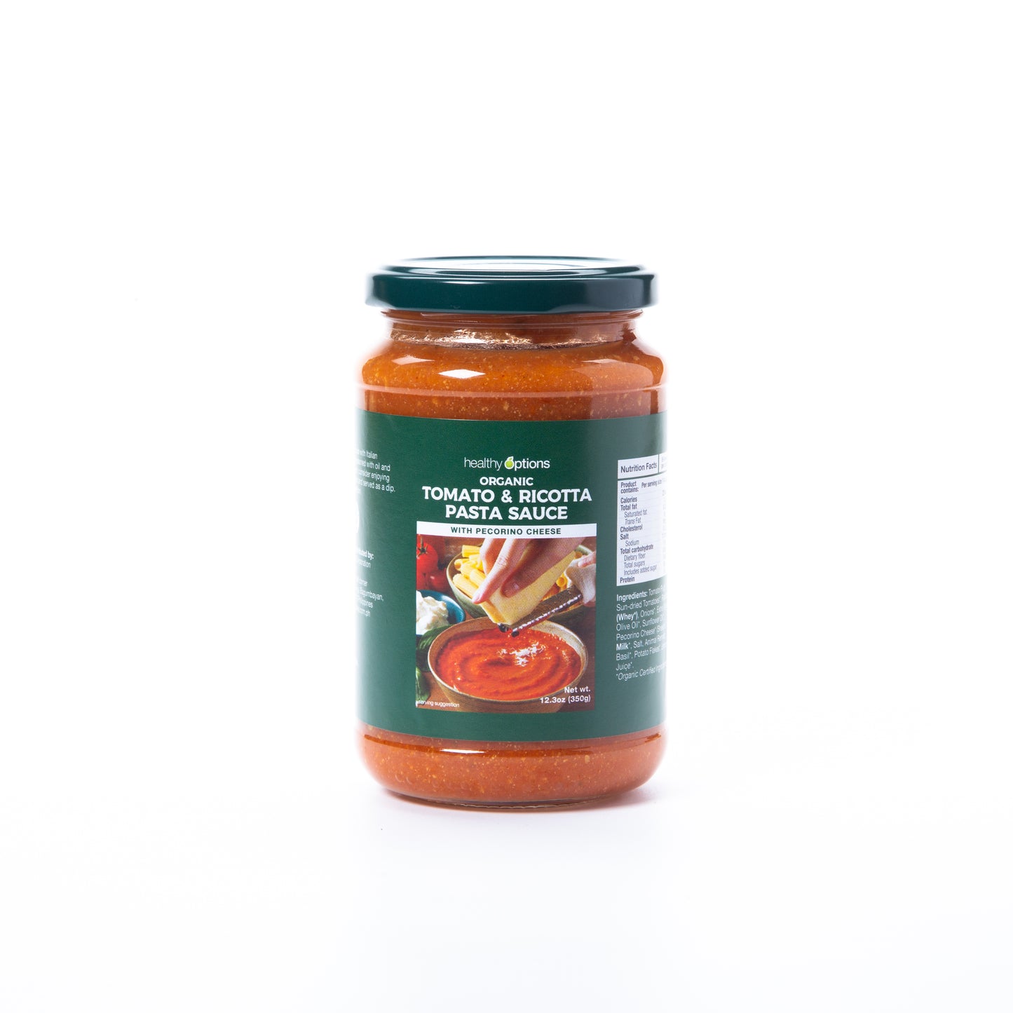 Healthy Options Organic Tomato & Ricotta Pasta Sauce with Pecorino Cheese 350g