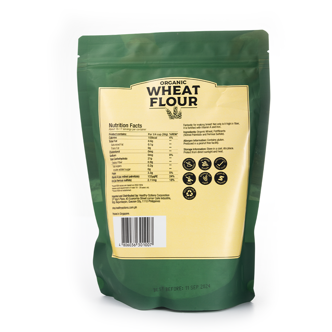 Healthy Options Organic Wheat Flour 500g