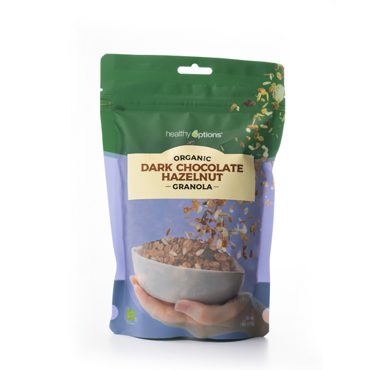 Healthy Options Organic Dark Chocolate Hazelnut Granola 397g