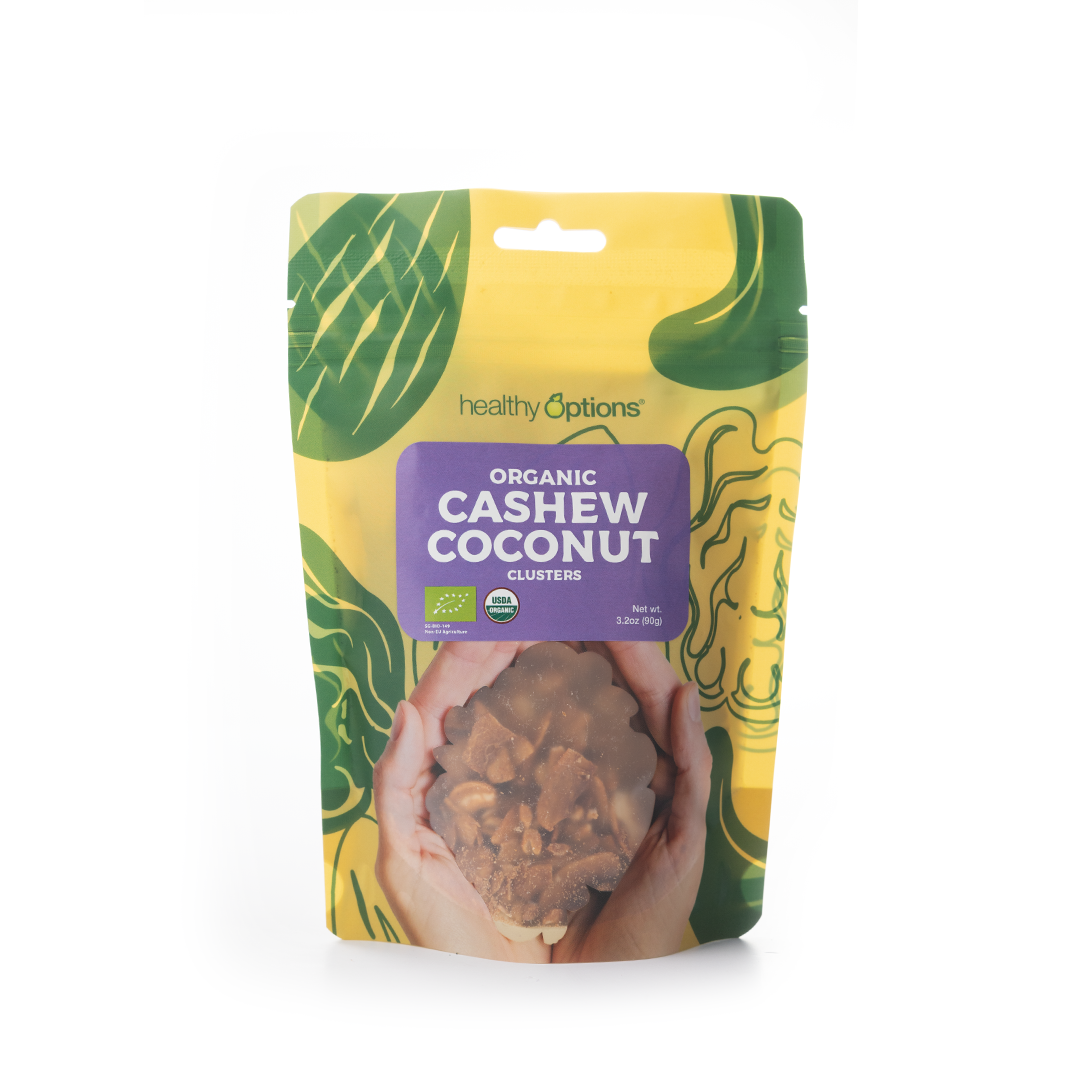 Healthy Options Organic Cashew Coconut Clusters 90g