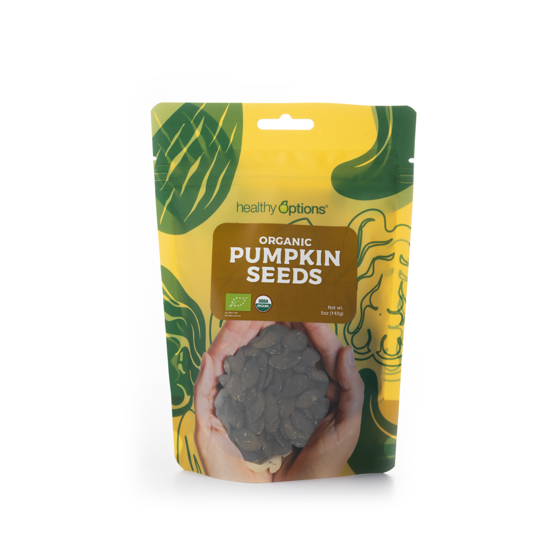 Healthy Options Organic Pumpkin Seeds 142g   4806036301243 01 