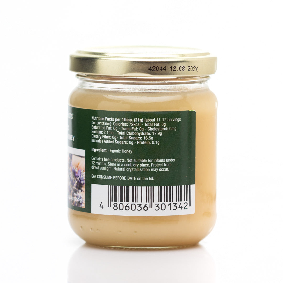 Healthy Options Organic Lavender Honey 250g