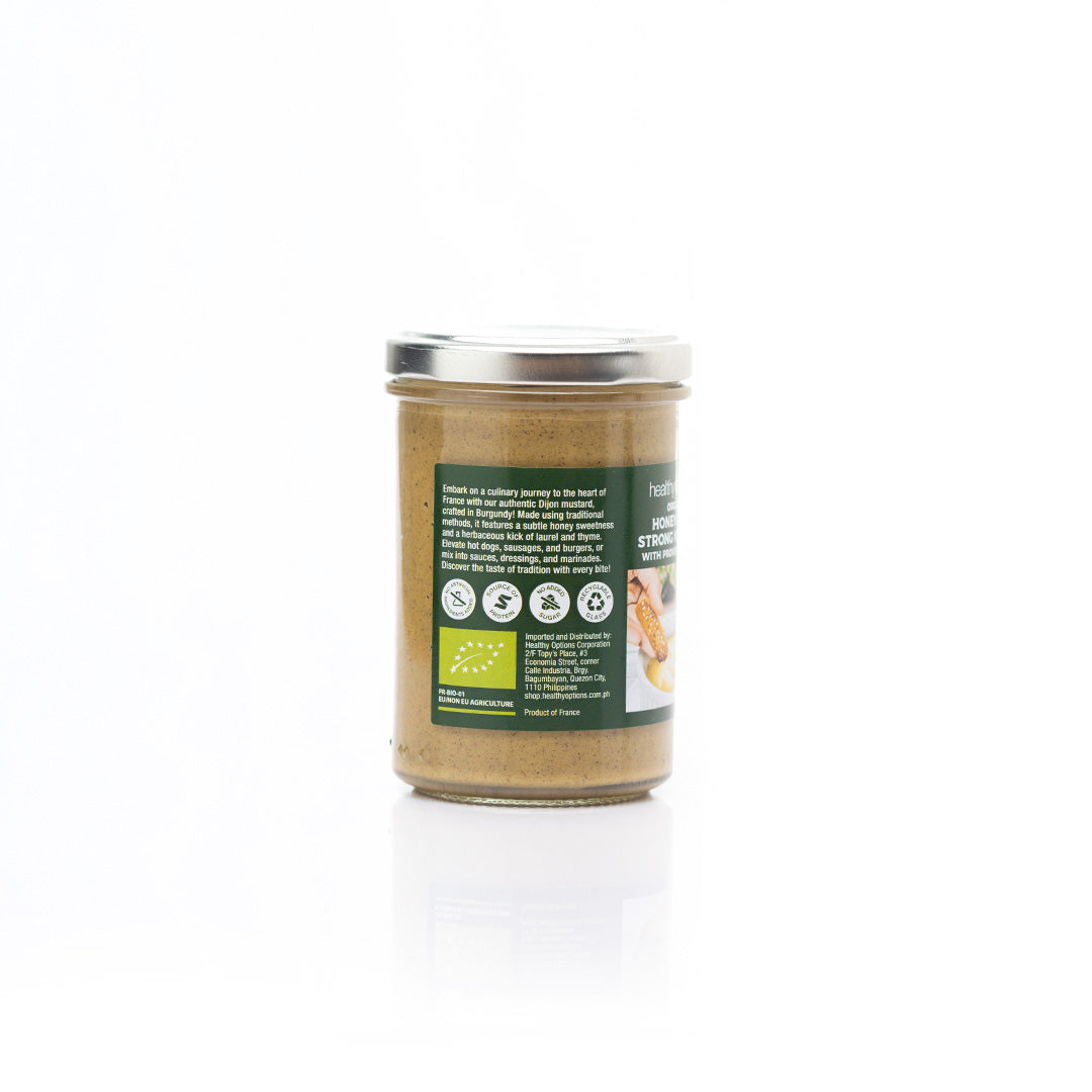 Healthy Options Organic Honey Dijon Strong Mustard with Provence Herbs 210g