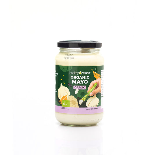 Healthy Options Organic Vegan Garlic Mayo 370ml