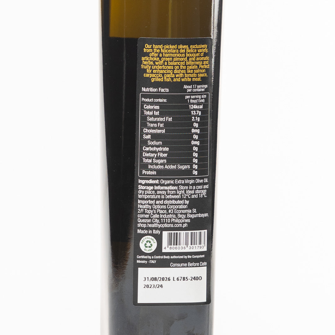 Healthy Options Nocellara Del Belice Extra Virgin Olive Oil 251ml