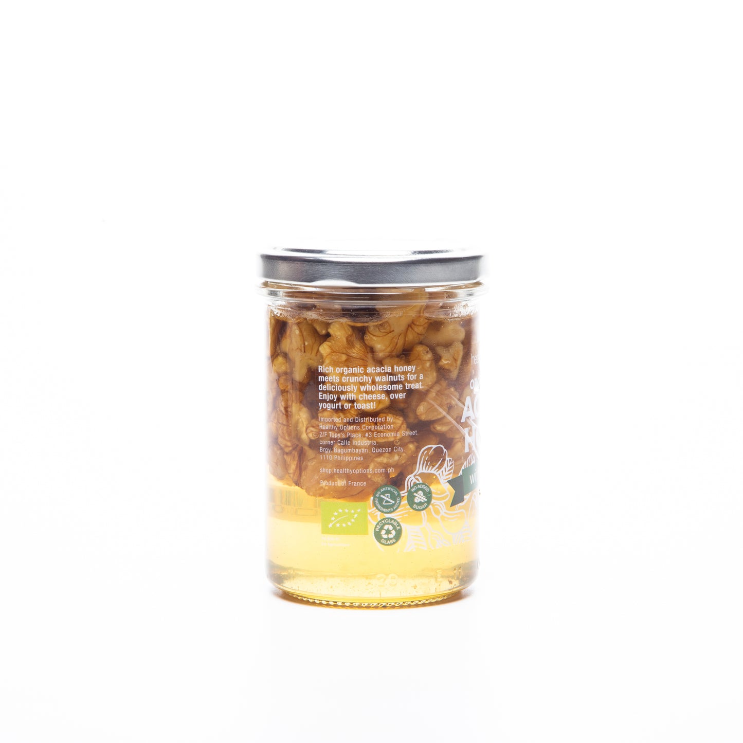 Healthy Options Organic Honey Acacia with Walnuts 250g