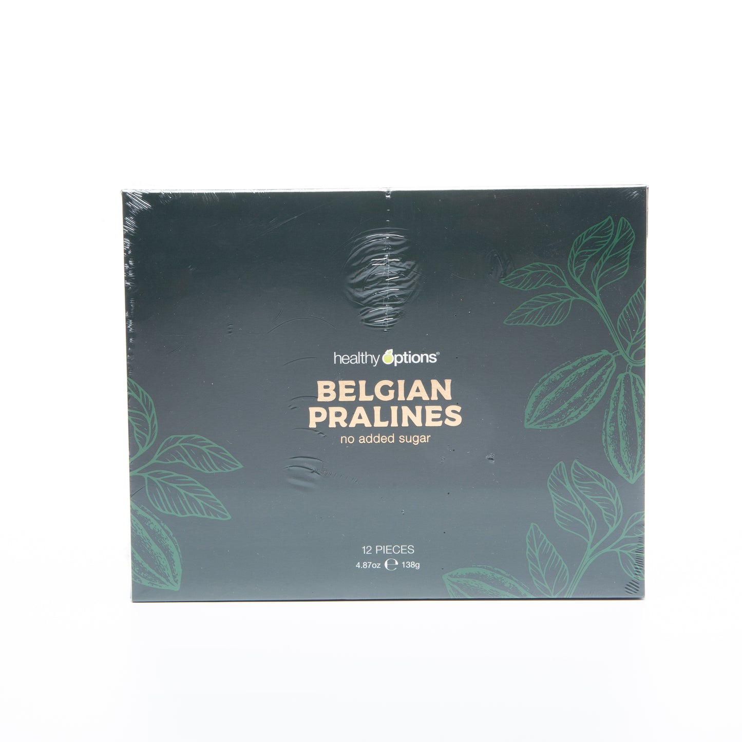 Healthy Options Assorted Chocolate Pralines – No Added Sugar (Box of 12)