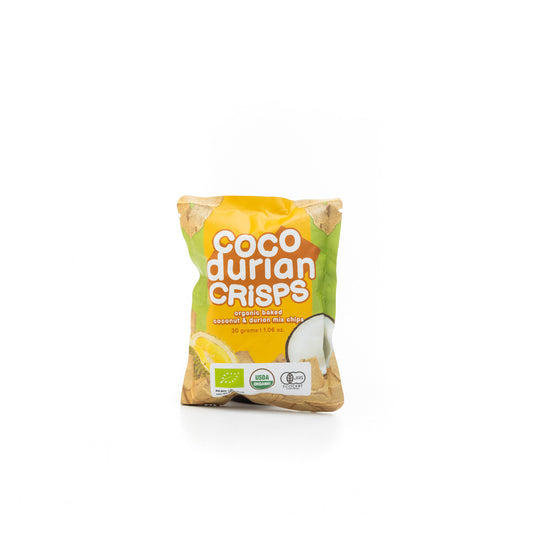 Coco Crisps Organic Baked Coconut Durian Chips 30g