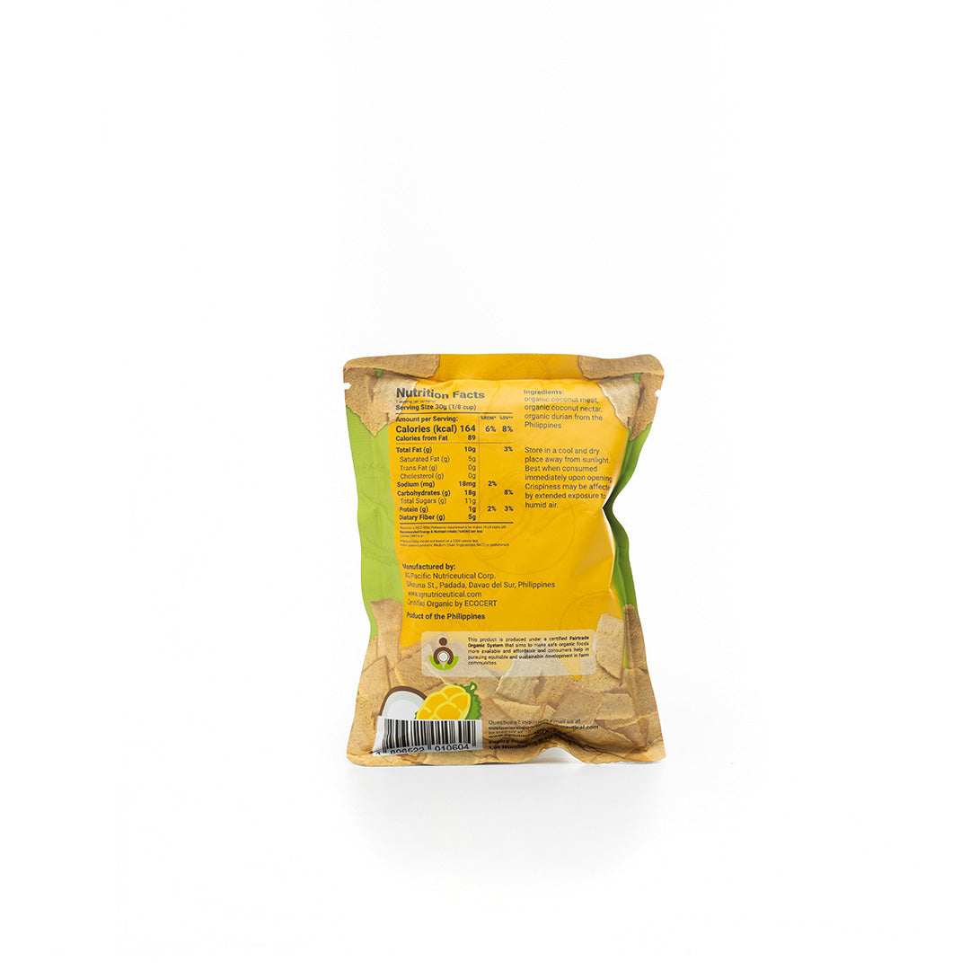 Coco Crisps Organic Baked Coconut Durian Chips 30g