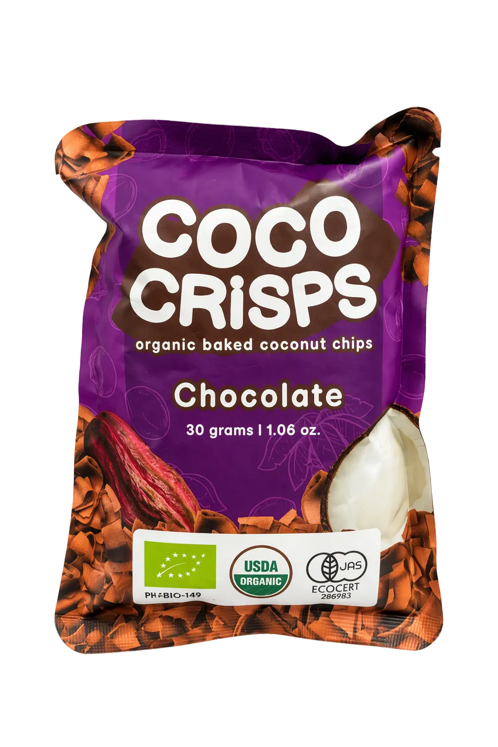 Coco Crisps Organic Baked Coconut Chocolate Chips 30g