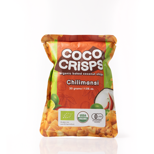 Coco Crisps Organic Baked Coconut Chips Chilimansi 30g