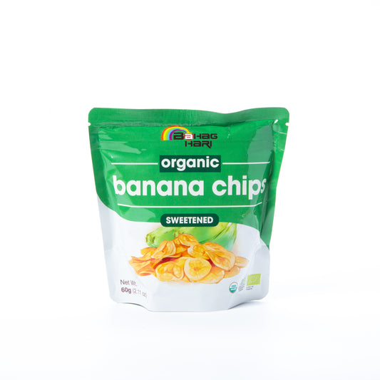 Bahaghari Organic Sweetened Banana Chips 60g