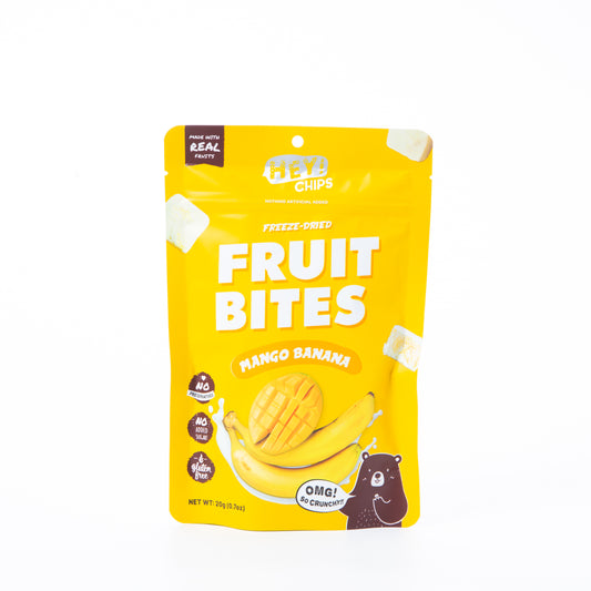 Hey! Chips Freeze-Dried Mango Banana Fruit Bites 20g