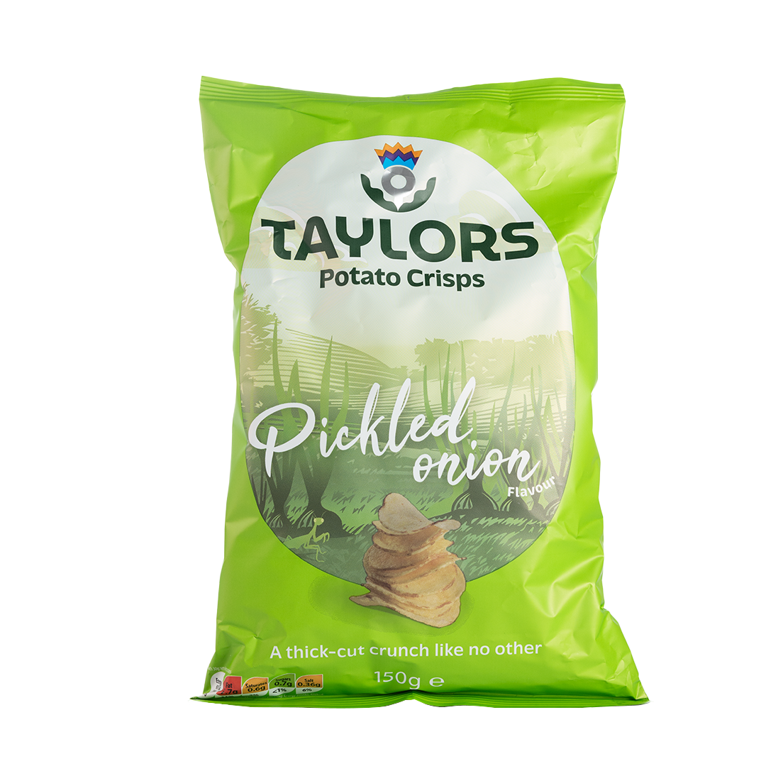 Taylors Pickled Onion Potato Crisps 150g