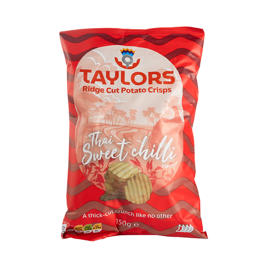 Taylors Thai Sweet Chili Ridge Cut Potato Crisps 150g