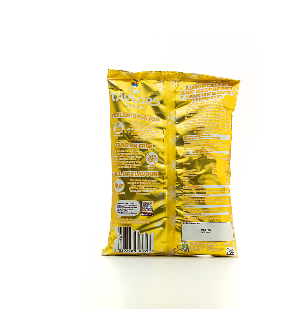 Taylors Limoncello and Raspberry Popcorn 155g