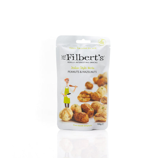 Mr. Filberts Italian Herb Peanuts and Hazelnuts 100g