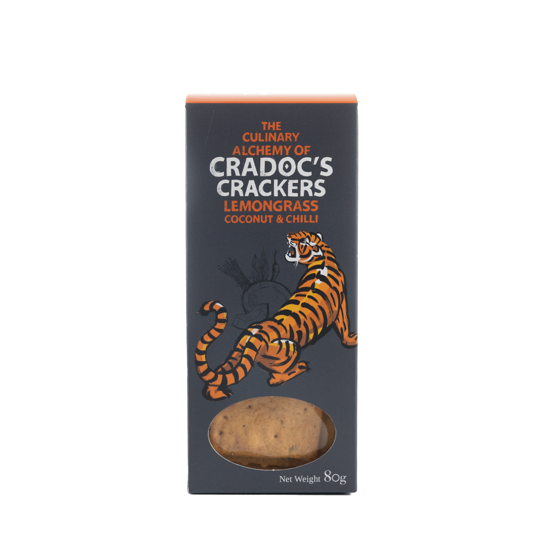 Cradoc's Lemongrass Coconut & Chilli Crackers 80g