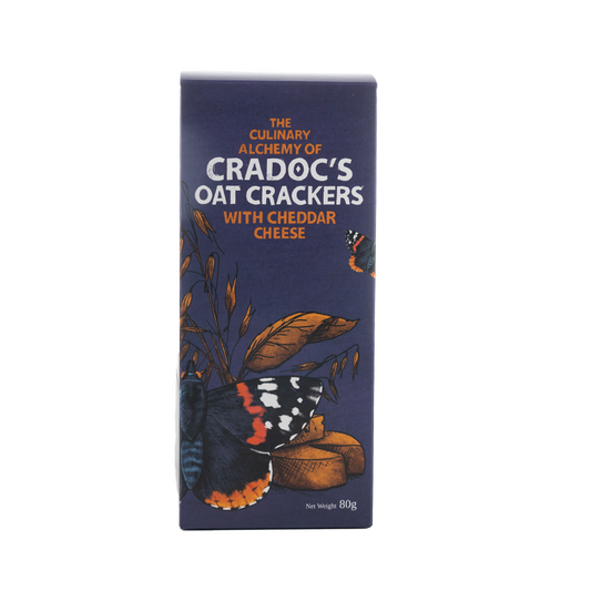 Cradoc's Oat Crackers with Cheddar Cheese 80g