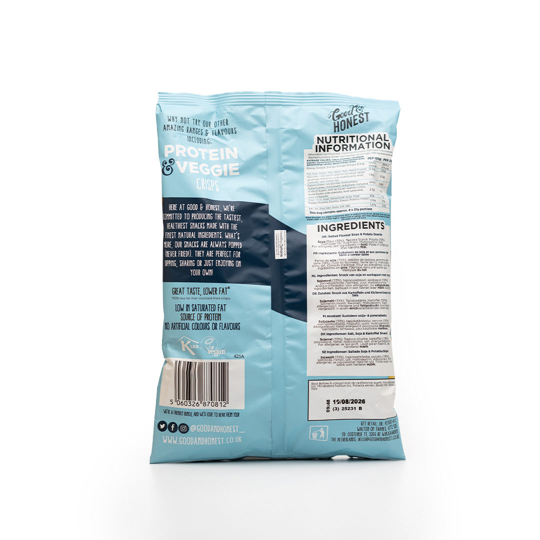 Good and Honest Salted Popped Protein Crisps 85g