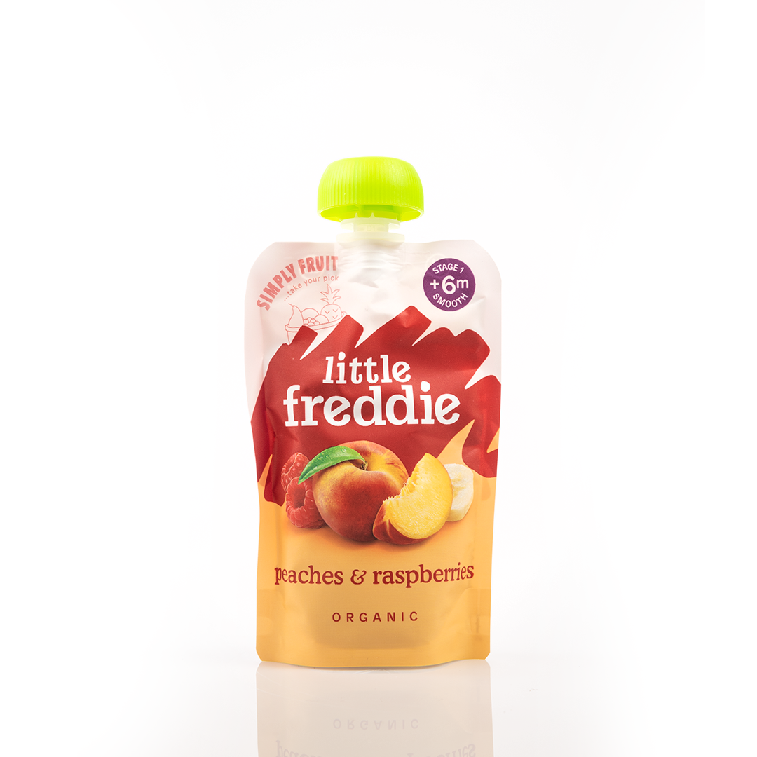 Little Freddie Peaches & Raspberries 6+ Months 100g