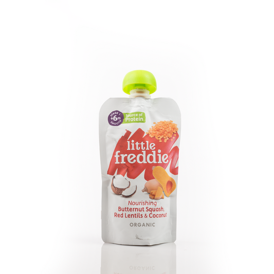 Little Freddie Nourishing Butternut Squash, Red Lentils & Coconut 6+ Months 120g