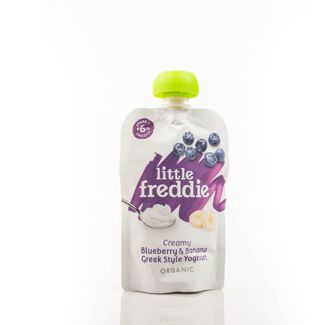 Little Freddie Creamy Blueberry & Banana Greek Style Yoghurt 6+ Months 100g