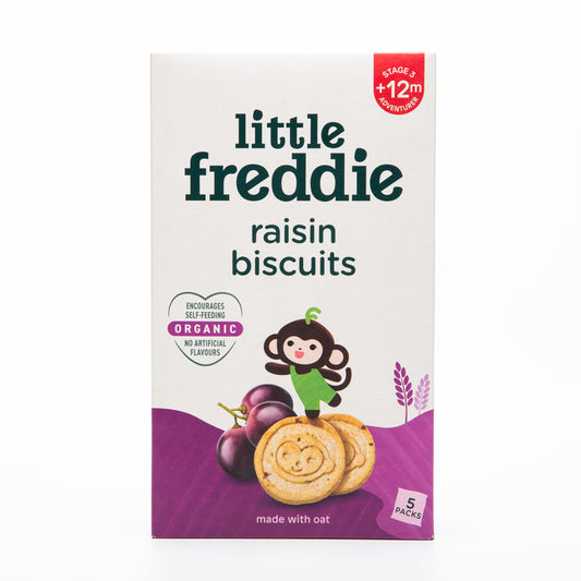 Little Freddie Raisin Biscuits Packs 5 - 100g