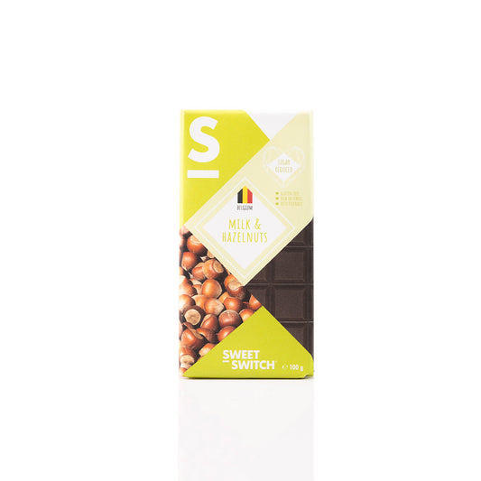 Sweet Switch Milk Chocolate and Hazelnut Bar 100g