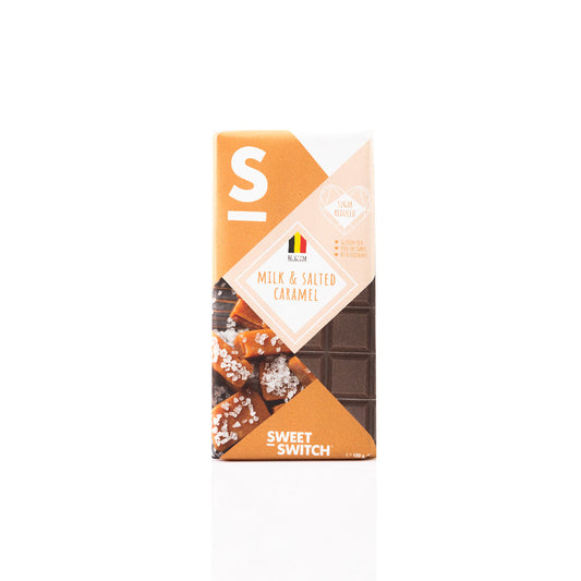 Sweet Switch Milk Chocolate and Salted Caramel Bar 100g